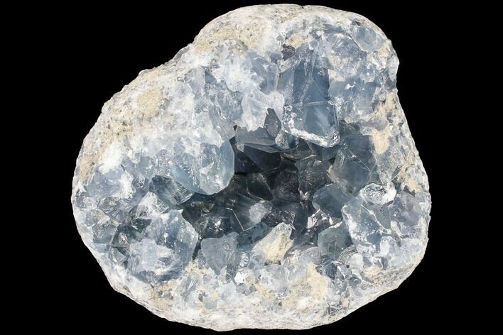 Blue Celestine (Celestite) Crystal Geode - Madagascar #87128